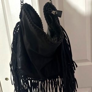 steve madden black shoulder bag